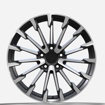 China Cheap Wholesale Black 16 17 18 19 20 21 22 23 24inch Aluminum 5x120 Chrome Knurling Forged Aluminum Car Alloy Wheels Rim for sale