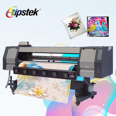 China Factory Ripstek super stable UV 6ft digital inkjet printer/hybrid flatbed&roll to roll machine with 4pcs xp600 for wallpaper for sale