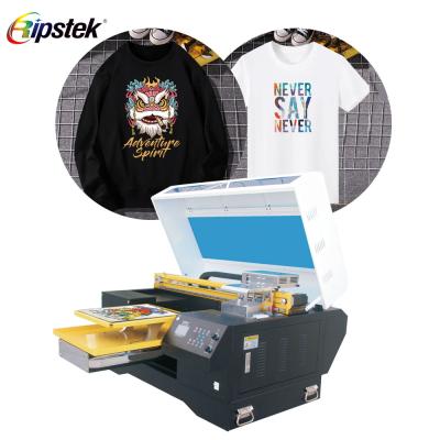 China Advertising Company Ripstek Digital Inkjet Printer A3 DTG Printer with Epson 4720 Head with KCMYW Ink Fabric Printer for sale