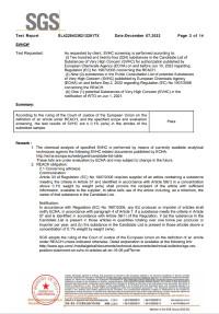 SVHC TEST REPORT - Suzhou Extra New Materials Co., Ltd.