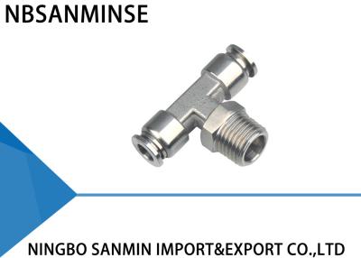 China SSB Tee Air / Hydraulic Hose Fittings For Food Service / Chemical Industry for sale