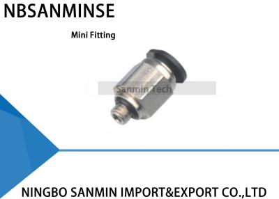 China PC - C Compact One Touch die Minimontage Pneumatische Duw in Pneumatische Lucht Mannelijke Rechte Montage Sanmin passen Te koop