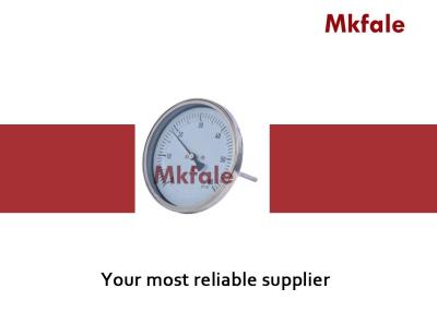 China Janela de vidro do instrumento bimetálico de aço inoxidável líquido do termômetro da bobina do calibre de pressão à venda
