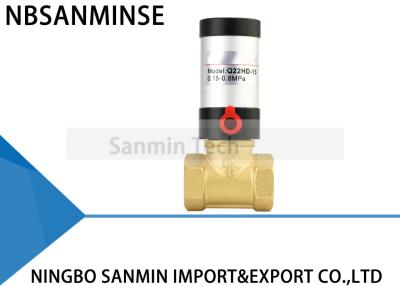중국 Q22HD 시리즈 공압 제어 밸브 황동 스테인레스 스틸 재질 공기 구동 피스톤 밸브 물 공기 판매용