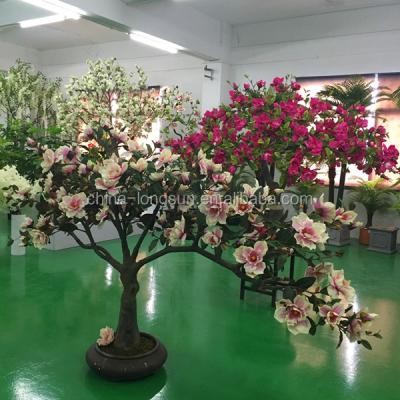 China LSD-1223529 Eco-friendly Light Pink Magnolia Blossom Tree For Sale Garden Decoration Realistic Silk Flower Tree For Table Display And Wedding Deco for sale