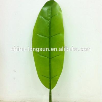 China LS16071410 Manufacturer High Fake Fabric Wholesale Imitated Decorative Artificial Banana Leaf for sale