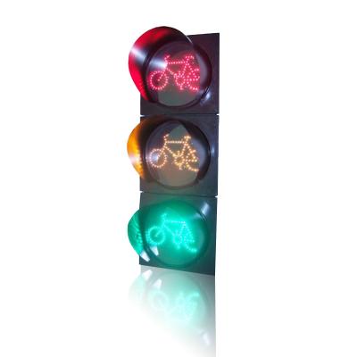 China Polycarbonate (PC) Engineering Direction Indicator Light Plastic Pedestrian Traffic Light Full Frame Bicycle Traffic Light for sale