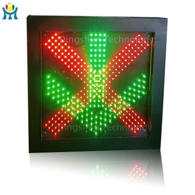 China Cold-Rolled Iron Tunnel LED X Green Light Red Arrow Down Toll Station Light Red Cross Arrow Green Indicator Traffic Lights for sale