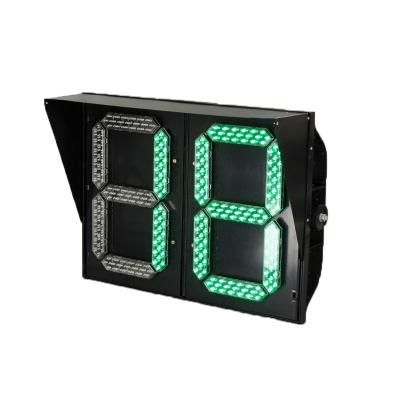 China Cold Rolled LED Panel Traffic Warning Double Color Traffic Intersection Intersection Traffic Light 8 Single Digital Countdown for sale