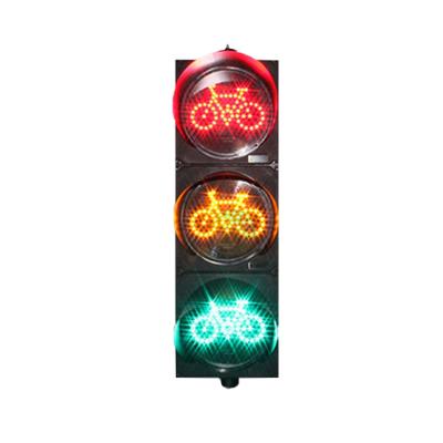 China Polycarbonate (PC) Engineering Plastic Non-Motor Vehicle Traffic Light Direction Indicator Bicycle Three-Color Signal Light for sale