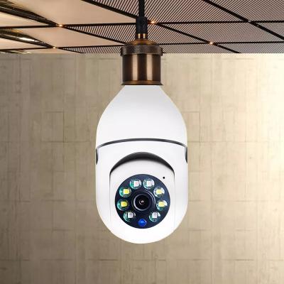 China NIGHT VISION 1080P Wireless 360 Rotate Auto Tracking Panoramic IP Cam Wifi PTZ Bulb Camera Security E27 Bulb Remote Viewing Interface for sale