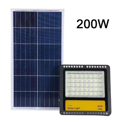 China LANDSCAPE Security Lights Wall Timing Aluminum Lamp With Remote Control Dusk To Dawn LED Flood Light Solar Street Light 100w 200w 300w for sale