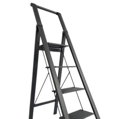 China Folding Ladders Household Black Ladders Aluminum Ladders For Home And Work Use for sale