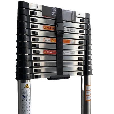 China 2022 high quality telescopic ladders more weight capacity 3.8m stainless steel telescopic ladder for outdoor tents use for sale