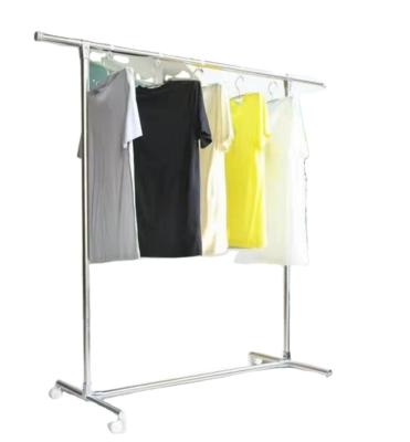 China NEW Minimalist Stainless Steel Single Pole Modern Clothes Racks And Shoe Racks For Clothing Store Hanger Rack Rack for sale