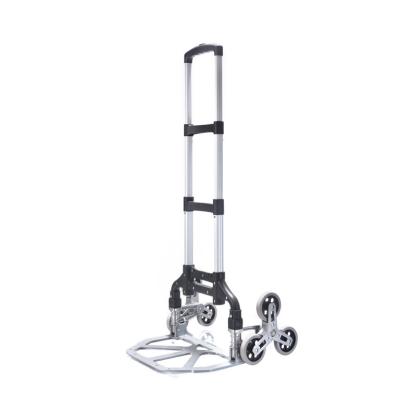 China NEW 2022 Durable Hand Carts and Self Folding Aluminum Trolleys Universal Hand Cart for Loading Use with 6 Wheels for sale