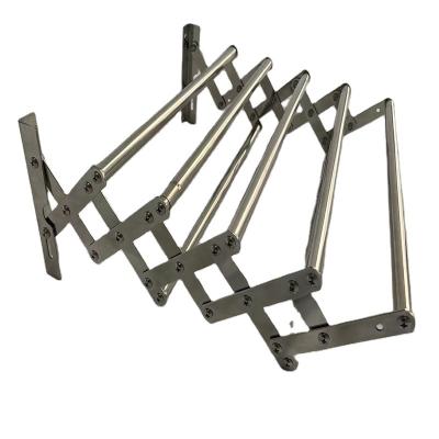 China Modern Minimalist Home High Quality Aluminum Metal Wall Mount Towel Racks Foldable Folding Holder Shelf Hanger Bathroom for sale