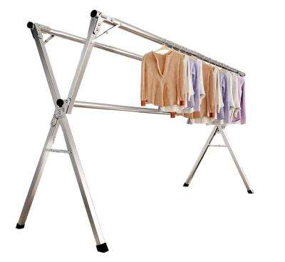 China 2022 Universal Minimalist Foldable Clothes Drying Folding Rack Laundry Hanger Racks Lightweight For Home Use for sale