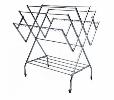 China 2022 New Traditional SOYOUNG Stainless Steel Racks Clothes Racks Drying Racks Fold For Home Use for sale