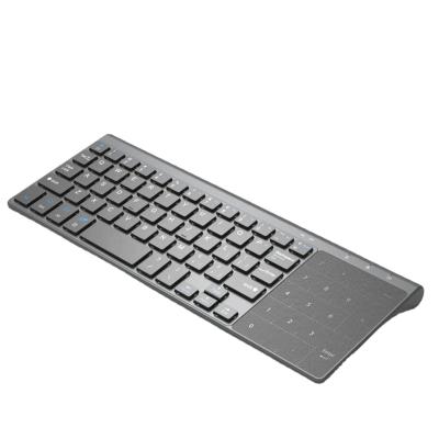 China 2020 New Portable 2.4G Wireless Radio Keyboard With Number Touchpad Slim Numeric Keypad For Android Windows Desktop Laptop PC TV Box for sale