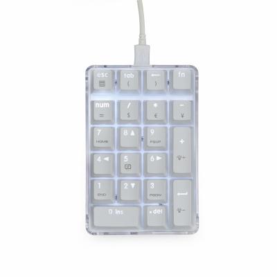 China Plug and play for MOTOSPEED K24 USB Wired Numpad 21 Keys Mini Numpad RGB Backlight Keyboard Accounting Laptop Mechanical Notebook Tabl for sale