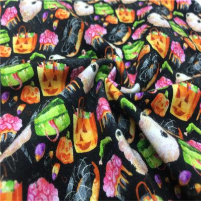 China Custom printedorganic cotton fabric simple character cotton lycra fabric beautiful anti-static for sale