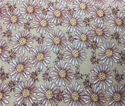 China Memory No Moq 92% Polyester 8% Spandex Custom Wholesale Digital Printing Air Layer Printing Scuba Flower Fabric for sale