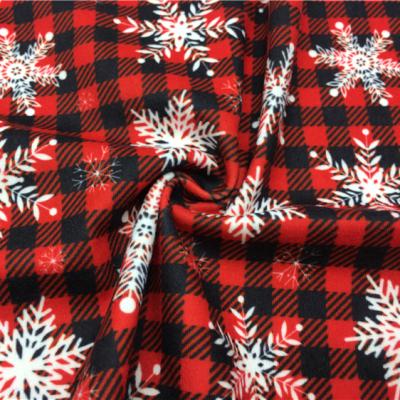 China Breathable Wholesale Custom Double Brushed Polyester Fabric No MOQ DBP Fabric By The Yard For Christmas for sale