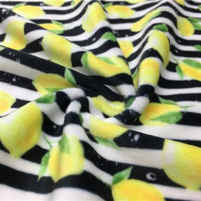 China Dimple Dot Floral Custom Printing Hot Memory Micro Plush Micro Velvet Spandex Polyester Spandex Super Soft Minky Fabric For Making Toys for sale