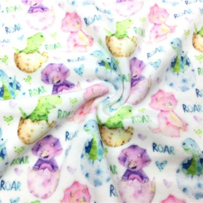 China 100% Polyester Good Quality Printing Anti-static Digital Minky Blanket Print Fabric For Baby Blanket 280GSM for sale