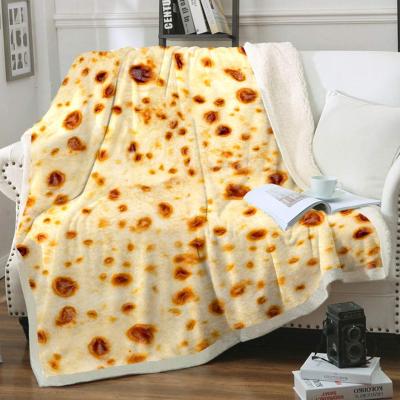 China Best Portable Double Sided Burrito Wrap Novelty Blanket 71 Inch Tortilla Blanket Customized Logo Amazon Best Sales for sale