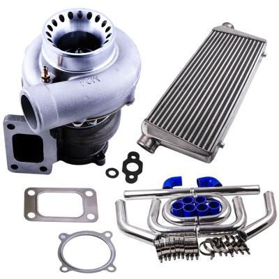 China Gt35 Universal For F6 Falcon Ba FB Xr6 Fpv+64Mm Pipe Kits+Gt3582 Turbocharger Intercooler 76 Kit Stanndard Size for sale