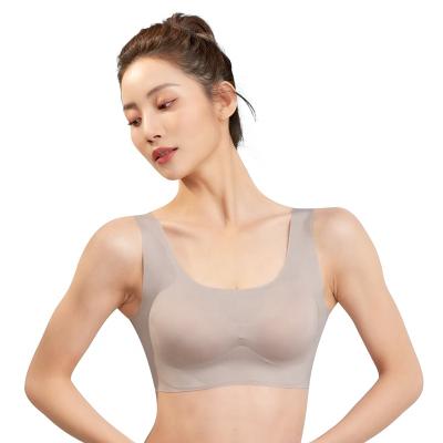 China Wholesale QUICK DRY seamless wireless bra beauty women female breasts small breasts gathered vest sleep bra for sale