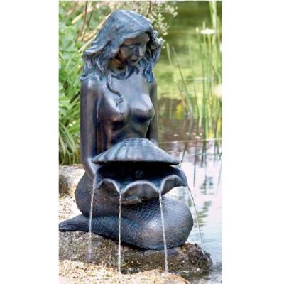 China Easy to Move and Small Mermaid Clean Pond Garden Woman Water Fountain for sale