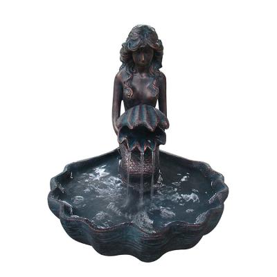 China Easy To Move And Clean Naked Woman Statue Lady God Sculpture Water Fountain for sale