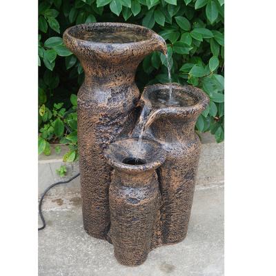 China Easy to Move and Clean Outside Garden Decoration Jet Water Fountain Outdoor Floor for sale