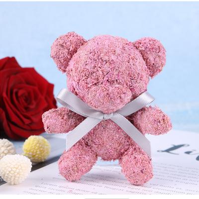 China Bunny Dried Preserved Moss Flower Diy Keepsake Gift for sale