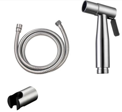 China Without Diverter Factory Hot Sale Stainless Steel  Bathroom Handheld Bidet Sprayer Set Shattaf for sale