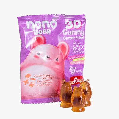 China Glucose Vitamin Gelatin Pectin Bear Gummy Candies for sale