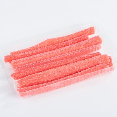 China 60g (3*20g) Sour Straws Center Licorice Candy Filled Gummy Stick for sale