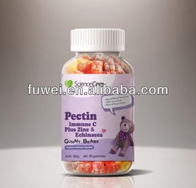 China 180g Natural Pectin C Immune Gummy Bears Plus Zinc and Echinacea Vitamins for sale