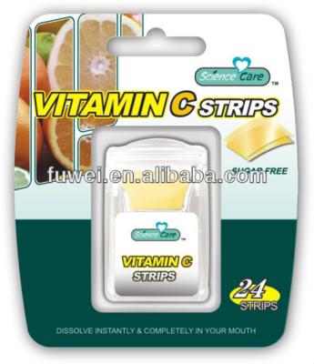 China Sugar Free 24stripes Vitamin C Dissolving Oral Mint Strips for sale