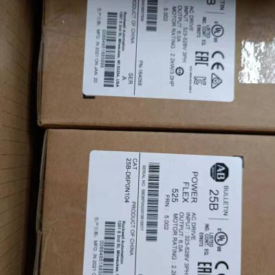 China PowerFlex 525 PLC AC Drive 25 BV 4P8N104 25B-A011N104 25B-A011N114 25B-A011N114 for sale