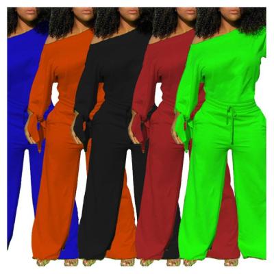 China Anti-wrinkle women's clothing 2020 jumpsuits and rompers long sleeve one-piece women's jumpsuits custom made jumpsuits for sale