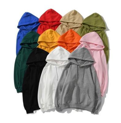 China Lowest Price Men's Anti-wrinkle Fall Winter Pure Color Hooded Casual Soft Loose Hoodie for sale