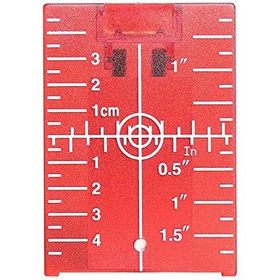 China With Magnetic Base TP01R Magnetic Red Laser Target Plate For Horizontal And Vertical Rotary Cross Rope Level Improvement And Distance Measurer for sale