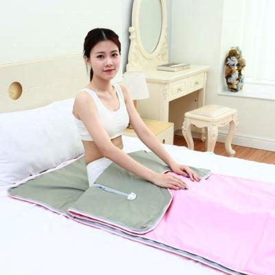 China Cheap Portable Anti-Puffiness Two Zone Detox Slimming Remote Control Far Infrared Sauna Blanket for sale