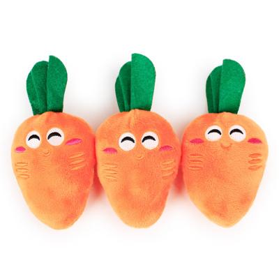 China High Quality Viable Funny Carrot Dog Pet Squeaky Toy for sale