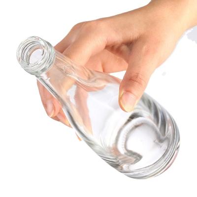 China Factory 500ml Glass Water Bottle Beverage Glass Bottle Glass Juice Bottle With Cap for sale