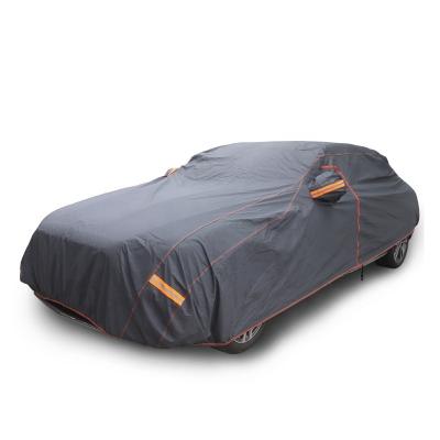 China Dustproof Cotton 250g Suv Universal Auto Protection PVC Cloth Waterproof Car Cover for sale